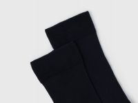 Высокие носки в рубчик, Синий