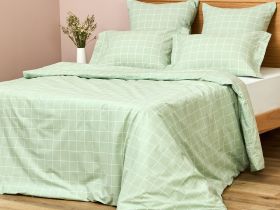 Постельное белье полукомплект Quadretti, зеленое