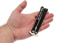 Нож-бабочка (балисонг) НОКС Балисонг М210, сталь AUS-8, рукоять G10, черный