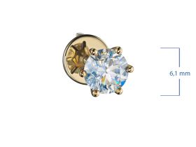 Пусеты из желтого золота э0312пс04202983_white