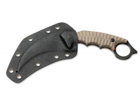 Нож-керамбит Boker Magnum Spike Karambit, сталь 440A, рукоять G10, песочный
