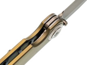 Складной нож Dr.Tech Zefir D4245TGR, сталь D2, рукоять TC4, зеленый