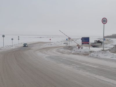 В Нюрбинском районе Якутии закрыли ледовую переправу