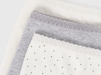 Классические трусы, 3 шт., Белый