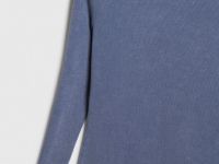 Платье в рубчик с эффектом стирки, Синий