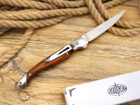 Складной нож Витязь "Перочинный", сталь 65х13, рукоять сталь/дерево
