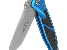 Складной нож Microtech Socom Elite Tanto 161-10BL, сталь M390, рукоять алюминий, синий