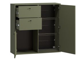 Обувница подвесная Сайрис 98x99 Оливковый