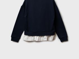 Джемпер из футера для девочки