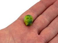 Бусина Череп (зеленый), светящаяся в темноте, эпоксидная смола