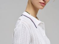 Джемпер-поло прямого кроя из хлопка