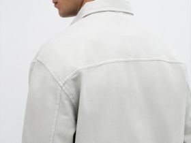 Рубашка из хлопкового твила, Белый