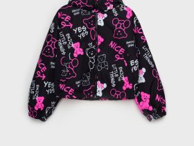 Куртка текстильная с полиуретановым покрытием для девочек (ветровка)