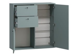 Обувница подвесная Сайрис 98x99 Серо-зеленый