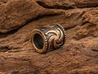 Бусина для темляка Символ Рода, бронза