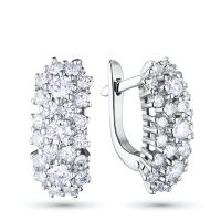 Серьги из белого золота э4712сг10170900
