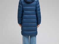 Стеганый пуховик с натуральным пухом