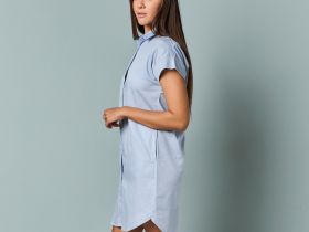 Туника Sateen, голубая