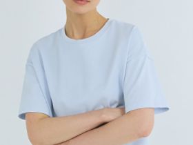 Футболка оверсайз из плотного хлопка, Голубой