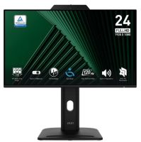 Монитор 23,8" MSI PRO MP242PMG 9S6-3PD89T-005 1920x1080, 16:9, IPS, 1500:1, 100M:1, 1ms, cam, HDMI, DP, VGA, 2xUSB-A, USB-B, Speaker, Tilt, Swivel, He