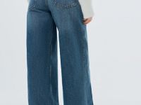 Джинсы с запахом, Синий