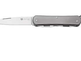 Складной нож многофункциональный Fox Vulpis Large Titanium, сталь M390, рукоять титан