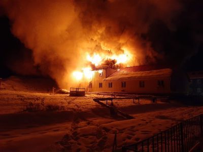 В селе Борогонцы сгорел двухэтажный жилой дом