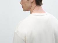 Свитшот с текстовым принтом, Белый