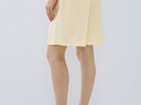 Шорты со складками, Желтый