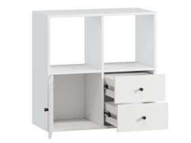 Стеллаж Кейн 6-75x75 Белый