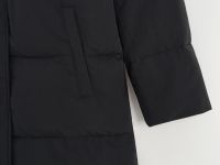 Пуховое полупальто со съемным капюшоном