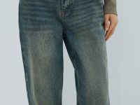 Джинсы Mom, Голубой