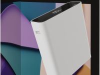 Внешний аккумулятор VLP B-Energy USB-C + USB-A, 10000 мАч, кабель белый