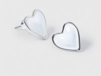 Серьги-пусеты в виде сердец, Мультицвет