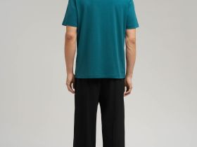 Футболка свободного кроя из джерси