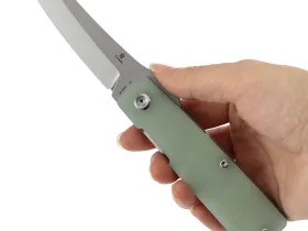 Складной нож Tenable Higonokami, сталь D2, рукоять G10, Jade