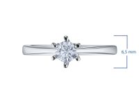 Кольцо из белого золота с бриллиантом э4001кц06160900