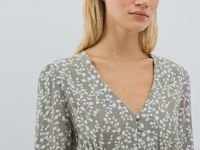 Платье макси с принтом, Зеленый