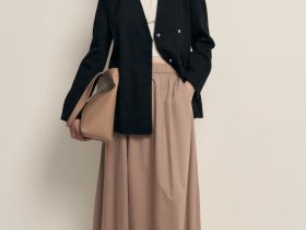 Юбка изо льна и хлопка