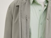 Утепленная куртка с отложным воротником