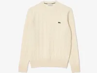 Мужской шерстяной свитер Lacoste с круглым вырезом