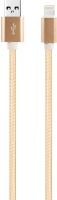 Кабель Red Line Nylon USB / Apple Lightning 1 м Золотистый