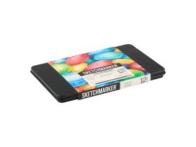 Набор карандашей цветные Sketchmarker "Яркие цвета", 12 цветов, жестяной пенал