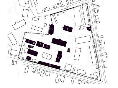 Фрагмент ограды: северо-западная