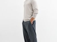 Базовый вязаный джемпер, Бежевый