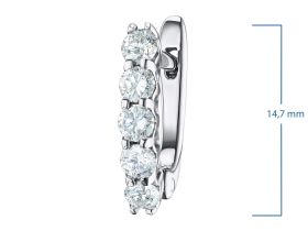 Серьги из белого золота с бриллиантами э4701сг05210701