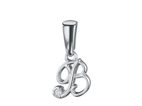 Подвеска из серебра с бриллиантом э0601пд04201230