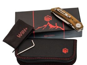 Складной нож Dr.Tech W3610PY, сталь 14C28N, рукоять PEI, желтый