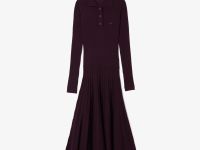 Женское шерстяное платье Lacoste с длинными рукавами
