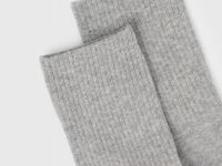 Высокие носки в рубчик, Серый